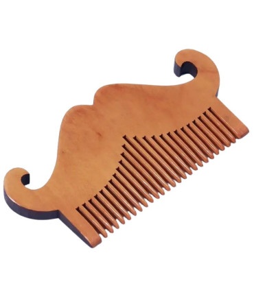 PEINE DE MADERA PARA BARBA/BIGOTE